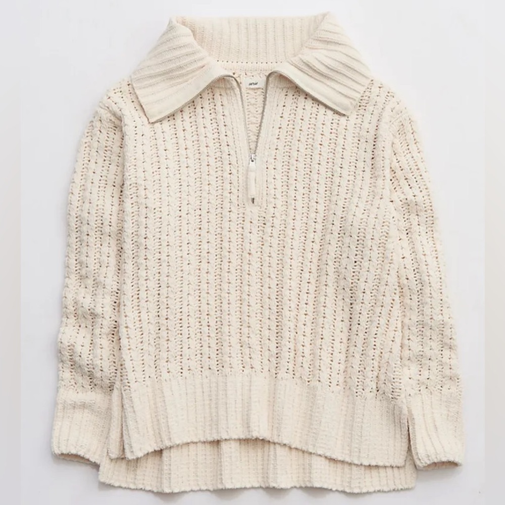 Aerie Cable Car 1/4 Zip XS